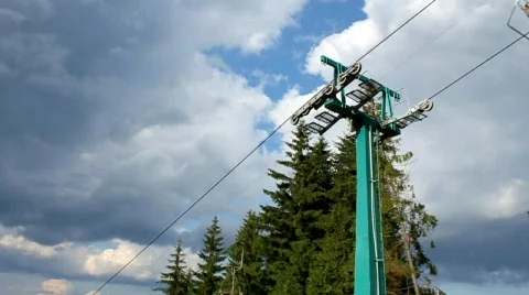 Ski lift Stock Footage 741566