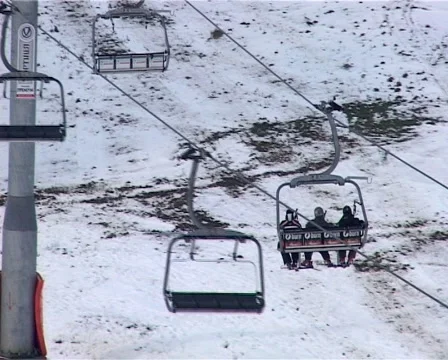 Ski lift Stock Footage 1008191