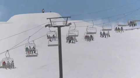 Ski lift Stock Footage 2217857
