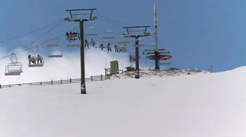 Ski lift Stock Footage 4091246