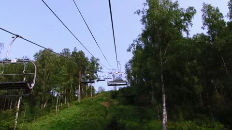 Ski lift Stock Footage 10711974