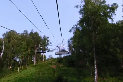 Ski lift Stock Footage 10711979