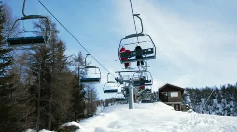 Ski lift Stock Footage 19559833