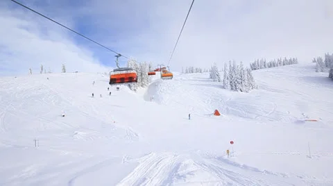 Ski lift Stock Footage 22648057