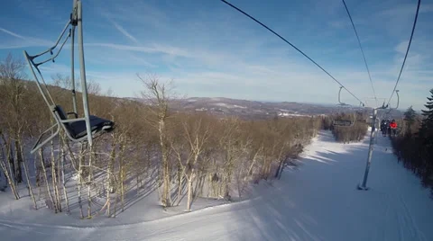 Ski lift Stock Footage 35330800