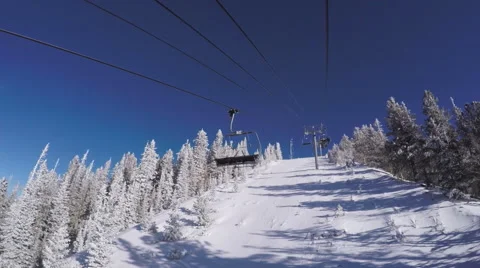 On Ski Lift 動画素材 45724844