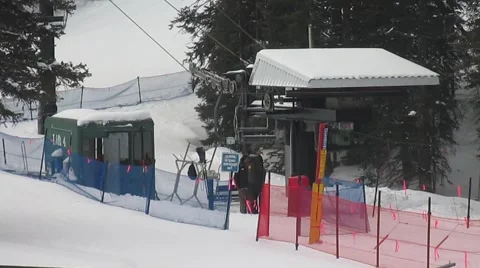 Ski Lift  Stock Footage 58653694