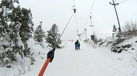 Ski lift Stock Footage 59954835