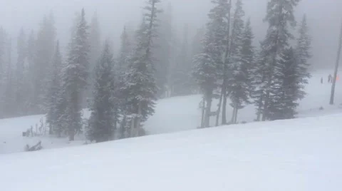 Ski Lift Hyperlapse Stock Footage 58270971