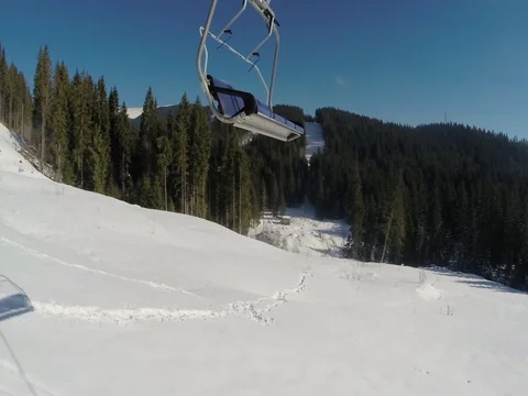 Ski lift ride Video stock 72295023