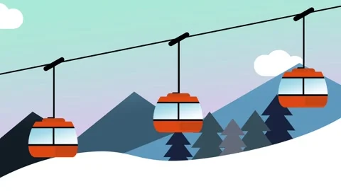 Ski Lift Ride Stock Footage 335624111