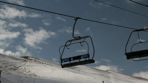 Ski-lift-timelapse-02 스톡 동영상 33400863