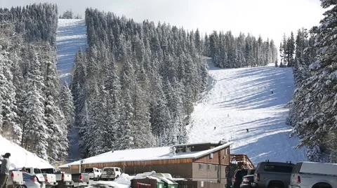 Ski Lodge Stock Footage 58230695