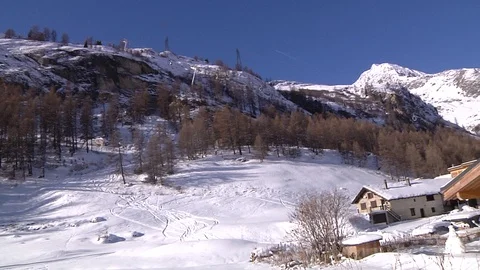 SKI LODGE VIEW 3 Stock Footage 111313863