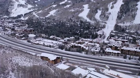 Ski Mountain 1 Stock Footage 166928754