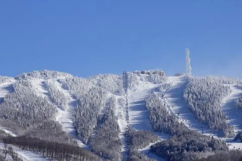 Ski mountain 스톡 사진