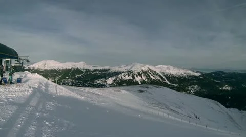 Ski Panorama 2 Stock Footage 22015493