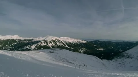 Ski Panorama 5 Stock Footage 22015566