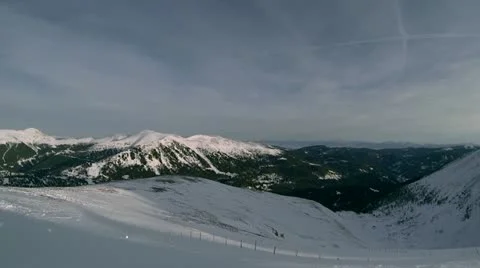 Ski Panorama 6 Stock Footage 22015629