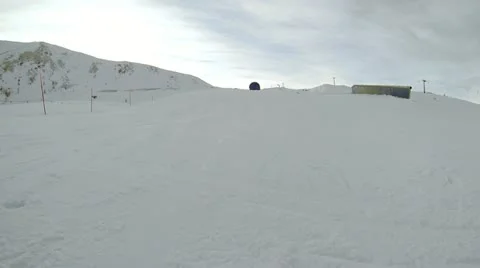 Ski panorama front view Video stock 22015422