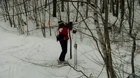 Ski Patrol Video stock 21336585