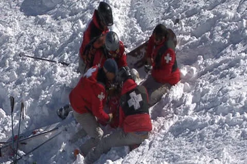 Ski Patrol Rescue Video stock 27130519