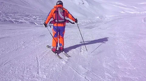 Ski patroller in action. Stock-Footage 11834729