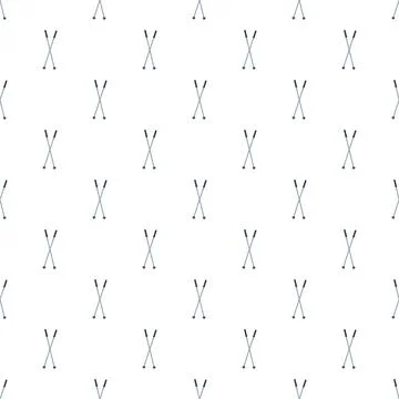 Ski poles crossing creating seamless pattern background Illustrazione stock