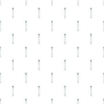 Ski poles repeating pattern minimalistic winter sports Stock Illustration