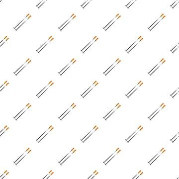 Ski poles repeating seamless pattern on white background Illustrazione stock