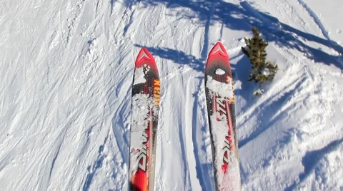 SKI POV 2 Video stock 1016420