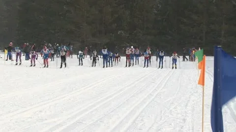 Ski Race Stock Footage 21368419