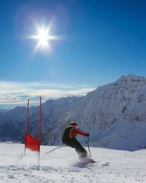 Ski racer Stock Photos