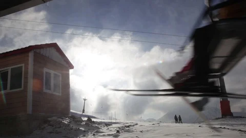 Ski resort 1 Stock Footage 128757217