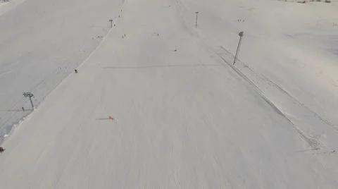 Ski resort. Aerial shot. Stock Footage 59594700