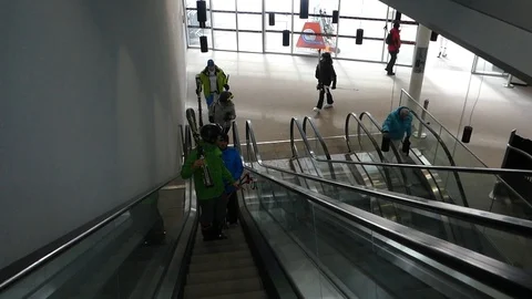 SKI RESORT ELEVATOR Stock Footage 121859305