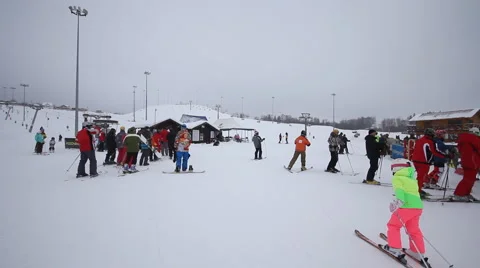 Ski Resort Stock Footage 1060441