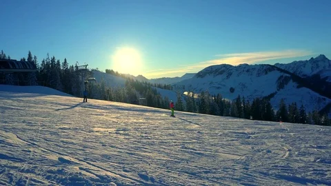 Ski resort Stock Footage 71101259