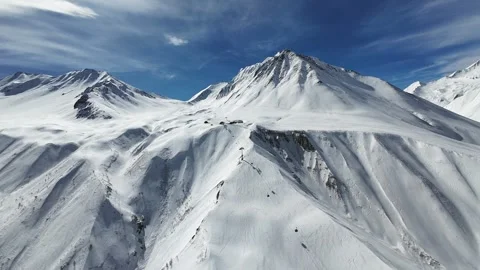 Ski resort Gudauri 库存影片 306970307