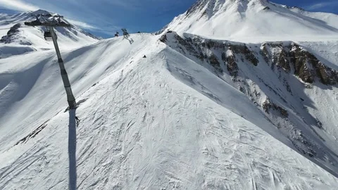 Ski resort Gudauri 库存影片 306970426