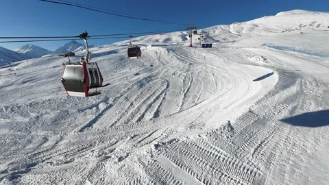 Ski resort Gudauri 库存影片 306974526