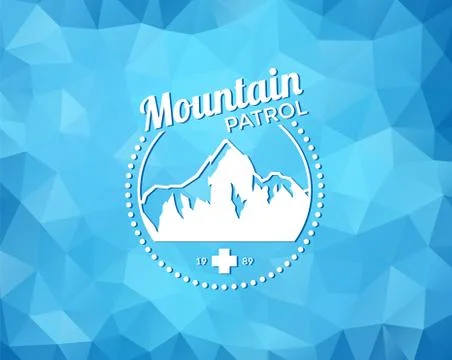 Ski Resort Logo Stock Illustration