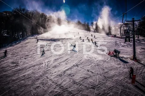 At the ski resort Stock Photos