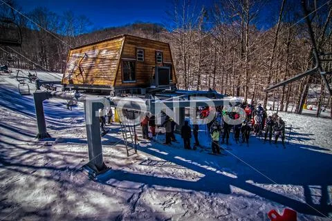 At the ski resort Stock Photos