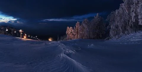 Ski resort Foto stock