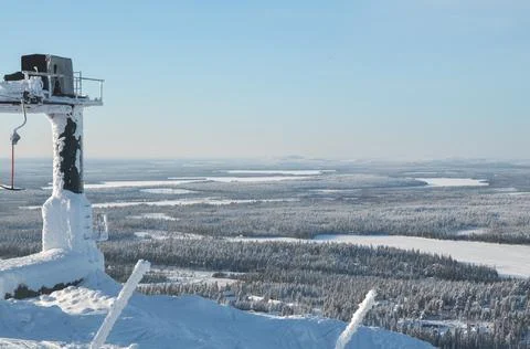 Ski resort Ruka Stock Photos