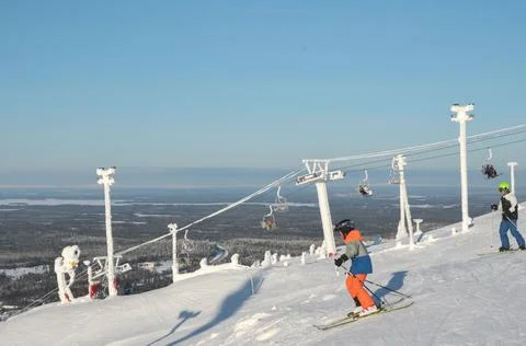 Ski resort Ruka Stock Photos