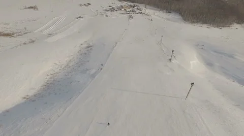 Ski resort. Shot whith dron. Stock Footage 59594585