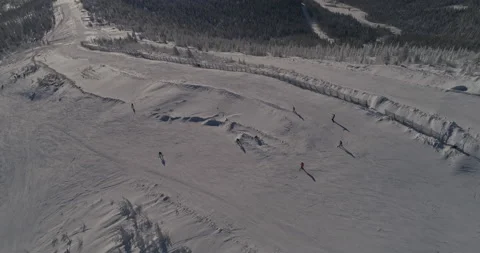 Ski resort, slope and chair lift Video stock 139439341
