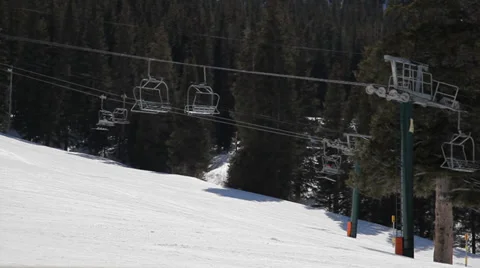 Ski resort sunny day Video stock 36764211